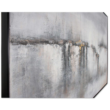 Hushed Breeze Hand Painted Black Floater Frame Wall Art HomeRoots