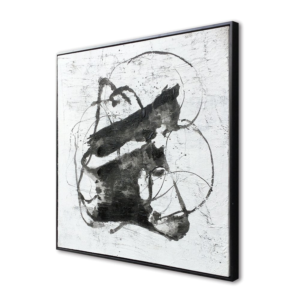 Abyss I Hand Painted Black Floater Frame Wall Art — view 1