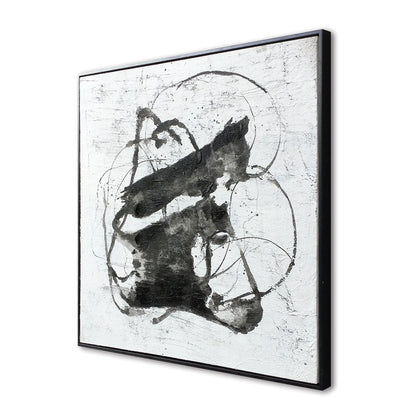 Abyss I Hand Painted Black Floater Frame Wall Art HomeRoots
