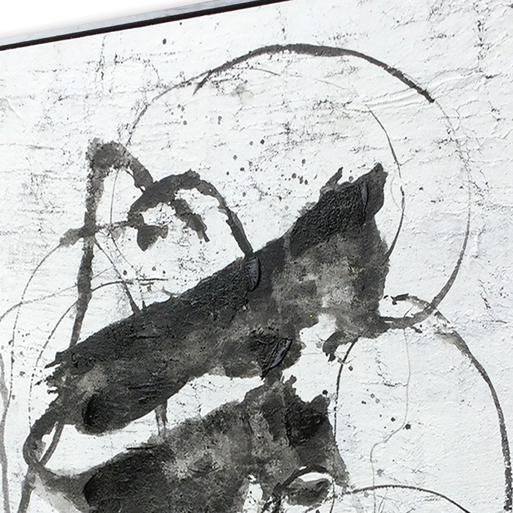 Abyss I Hand Painted Black Floater Frame Wall Art — view 3