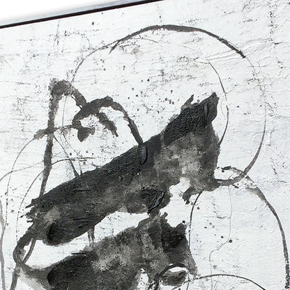 Abyss I Hand Painted Black Floater Frame Wall Art HomeRoots