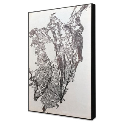 Deliquesce Hand Painted Black Floater Frame Wall Art HomeRoots