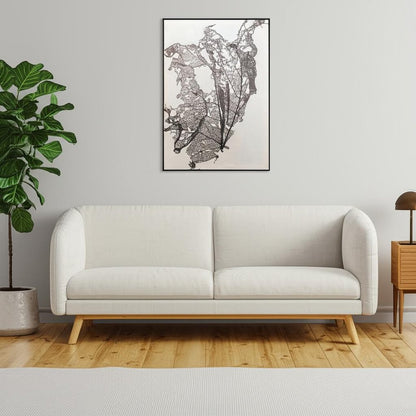 Deliquesce Hand Painted Black Floater Frame Wall Art HomeRoots