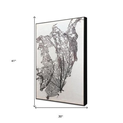 Deliquesce Hand Painted Black Floater Frame Wall Art HomeRoots