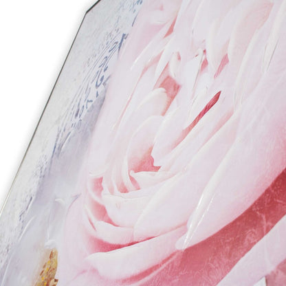 Perfect Peonies Hand Painted Black Floater Frame Wall Art HomeRoots