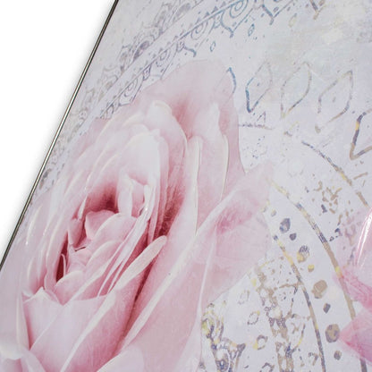 Perfect Peonies Hand Painted Black Floater Frame Wall Art HomeRoots