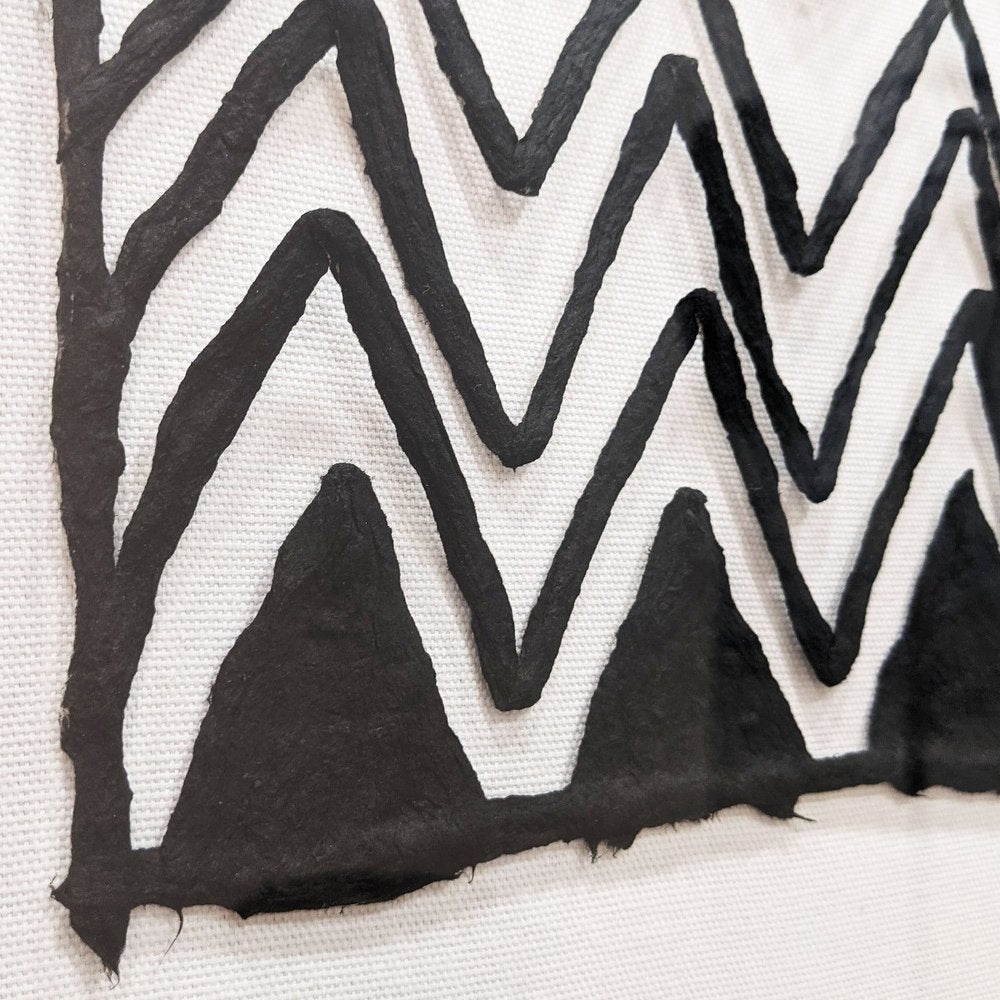 Modern Tribal Hand Painted Black Shadowbox Textual Art Wall Art HomeRoots
