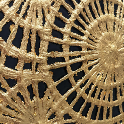Modern Palm Leaves Hand Painted Gold Shadowbox Textual Art Wall Art HomeRoots