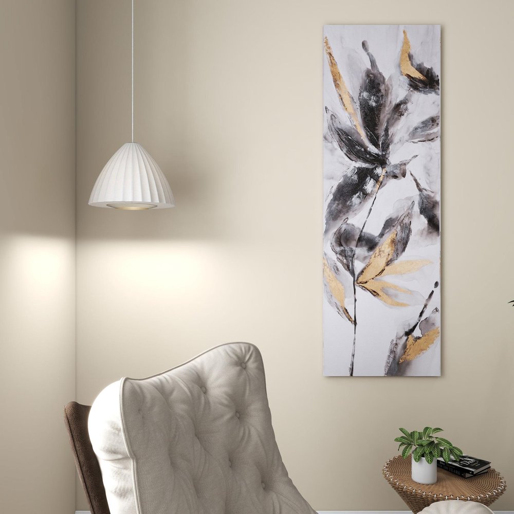 Opulent Petals I Hand Painted Unframed Wall Art HomeRoots