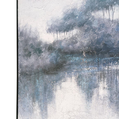 Indigo Banks Hand Painted Black Floater Frame Wall Art HomeRoots