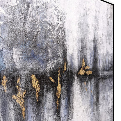 Cobalt Haze Hand Painted Black Floater Frame Wall Art HomeRoots