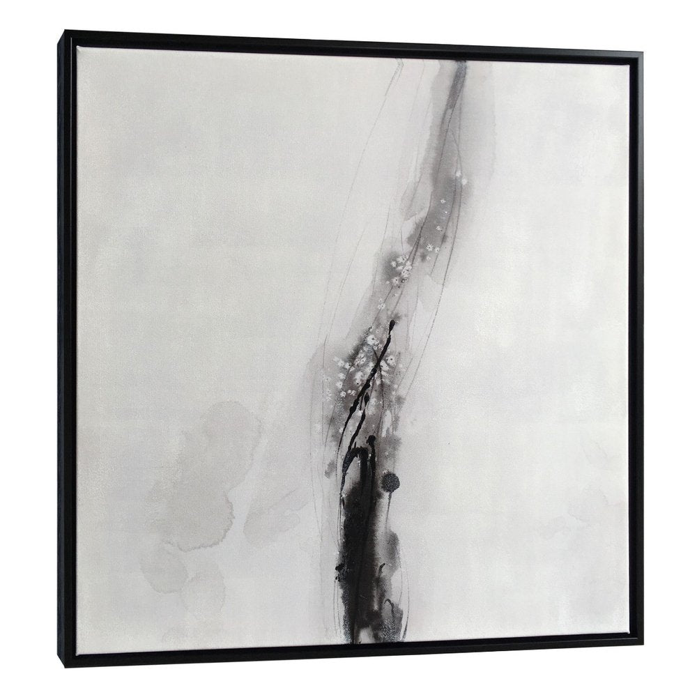 Raven Mist II Black Floater Frame Wall Art HomeRoots