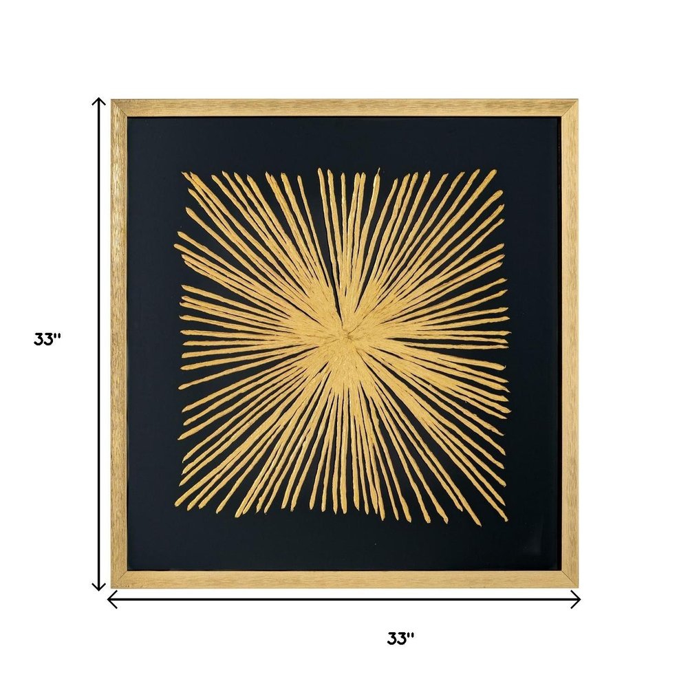 Starburst Gold Shadowbox Frame Textual Art Wall Art — view 8