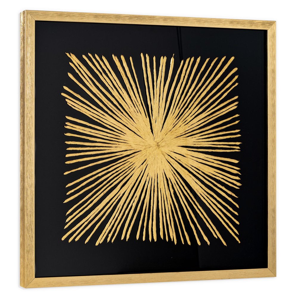 Starburst Gold Shadowbox Frame Textual Art Wall Art HomeRoots