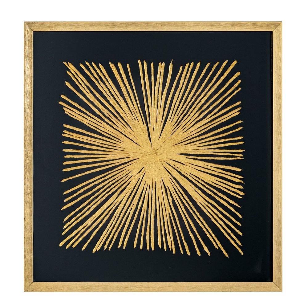Starburst Gold Shadowbox Frame Textual Art Wall Art — view 3