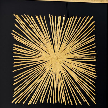 Starburst Gold Shadowbox Frame Textual Art Wall Art HomeRoots