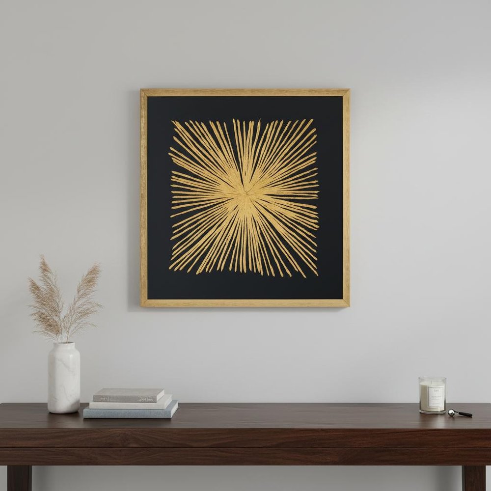 Starburst Gold Shadowbox Frame Textual Art Wall Art — view 9
