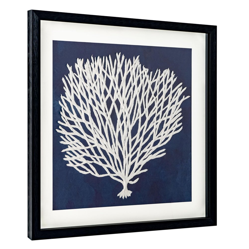 Sea Fan I Black Shadowbox Textual Art Wall Art — view 1