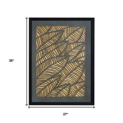 Petiole Black Shadowbox Textual Art Wall Art HomeRoots