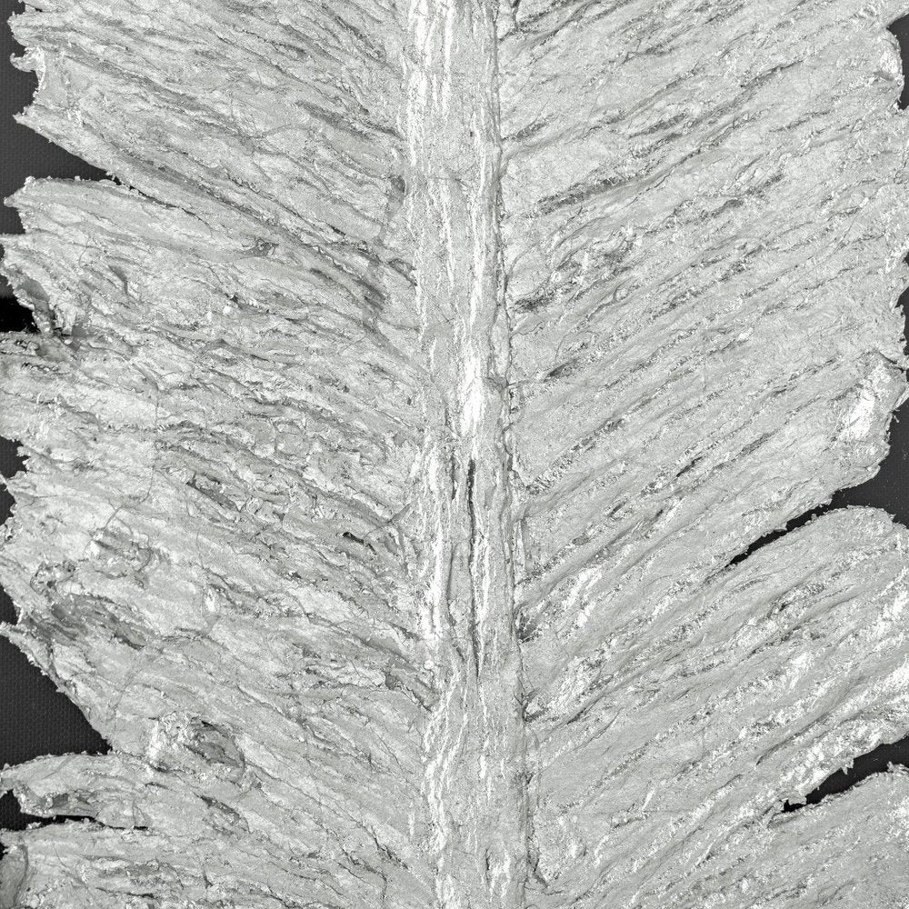 Metallic Feather Silver Shadowbox Textual Art Wall Art HomeRoots