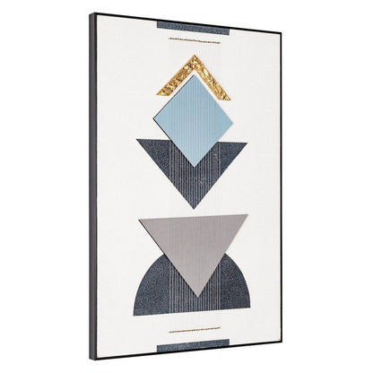 Mod Geo Black Shadowbox Frame Textual Art Wall Art HomeRoots