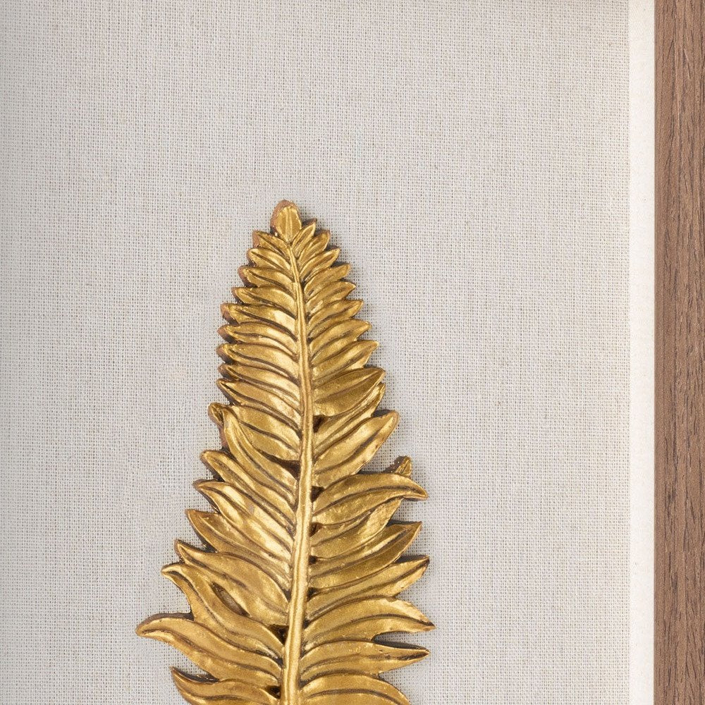 Golden Leaves I Brown Shadowbox Textual Art Wall Art — view 7