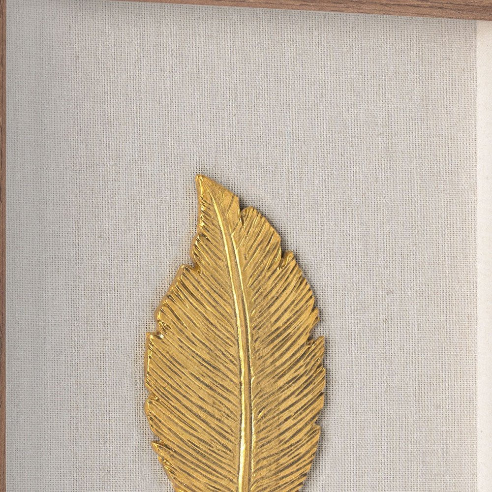 Golden Leaves II Brown Shadowbox Textual Art Wall Art — view 9