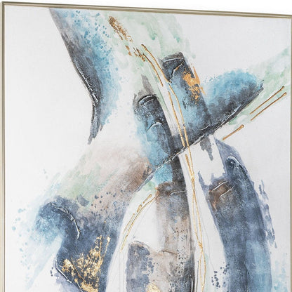 Traverse Hand Painted Silver Floater Frame Wall Art HomeRoots