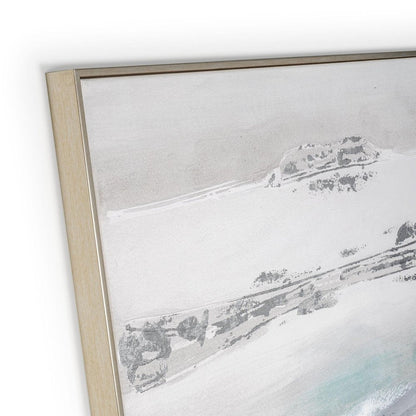 High Seas Hand Painted Silver Floater Frame Wall Art HomeRoots