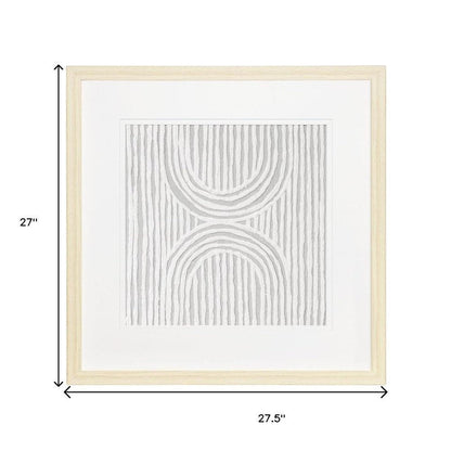 Zinnia I Natural Shadowbox Minimalistic Wall Art HomeRoots