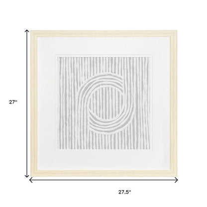 Zinnia II Brown Shadowbox Minimalistic Wall Art HomeRoots