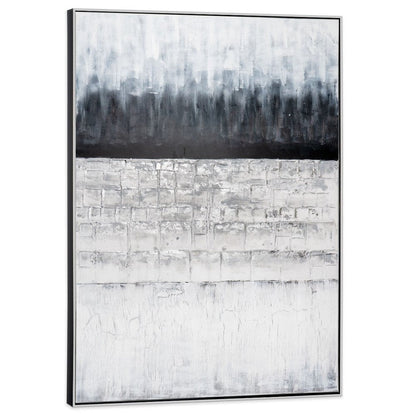 Afterlight Hand Painted Black Floater Frame Wall Art HomeRoots