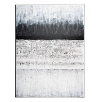 Afterlight Hand Painted Black Floater Frame Wall Art HomeRoots