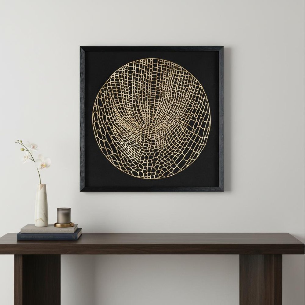 Laced Moon I Black Shadowbox Textual Art Wall Art — view 14