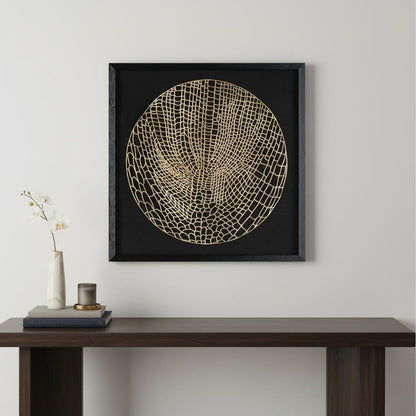 Laced Moon I Black Shadowbox Textual Art Wall Art HomeRoots