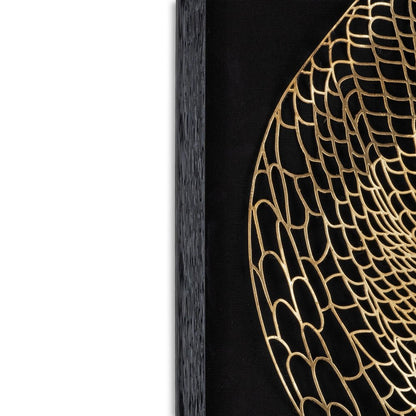 Laced Moon I Black Shadowbox Textual Art Wall Art HomeRoots