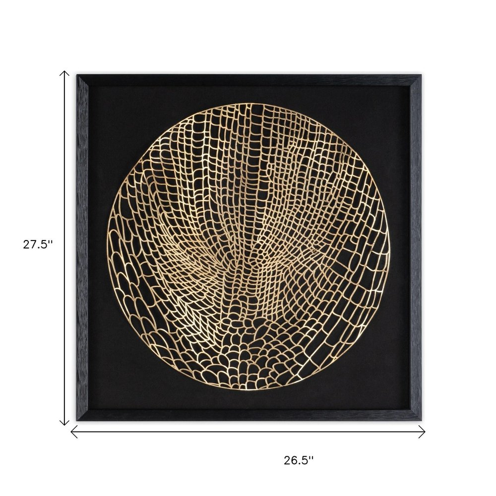 Laced Moon I Black Shadowbox Textual Art Wall Art HomeRoots