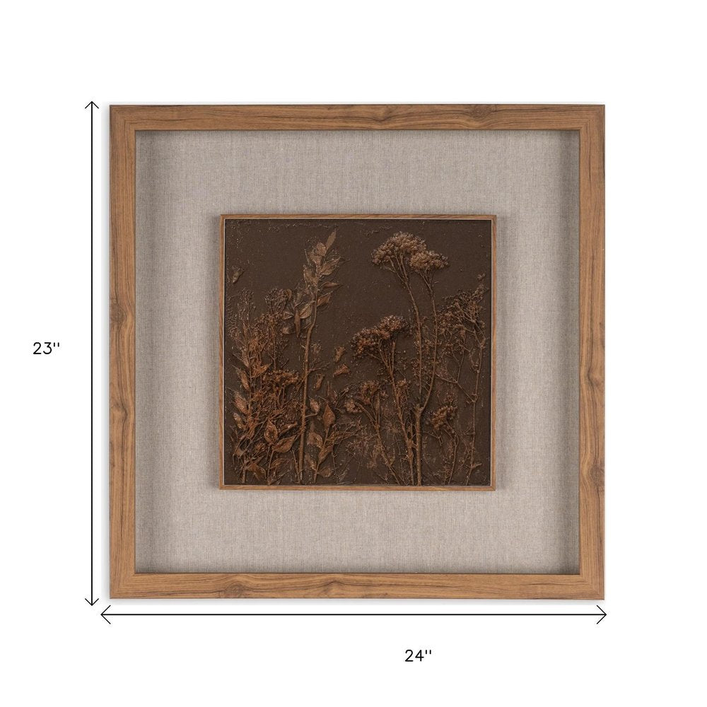 Serenity Garden I Brown Shadowbox Textual Art Wall Art HomeRoots