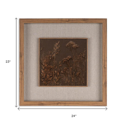 Serenity Garden I Brown Shadowbox Textual Art Wall Art HomeRoots