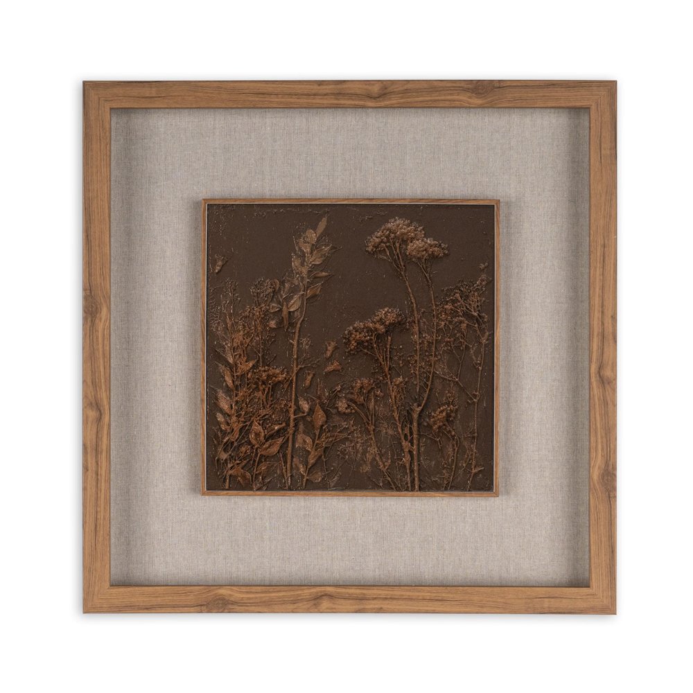 Serenity Garden I Brown Shadowbox Textual Art Wall Art — view 2
