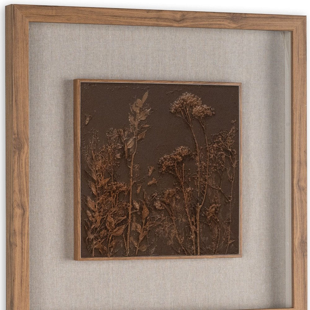 Serenity Garden I Brown Shadowbox Textual Art Wall Art — view 7