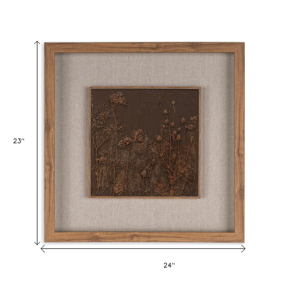 Serenity Garden II Brown Shadowbox Textual Art Wall Art HomeRoots