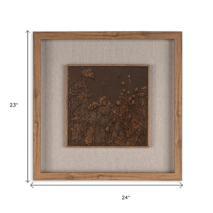 Serenity Garden II Brown Shadowbox Textual Art Wall Art HomeRoots