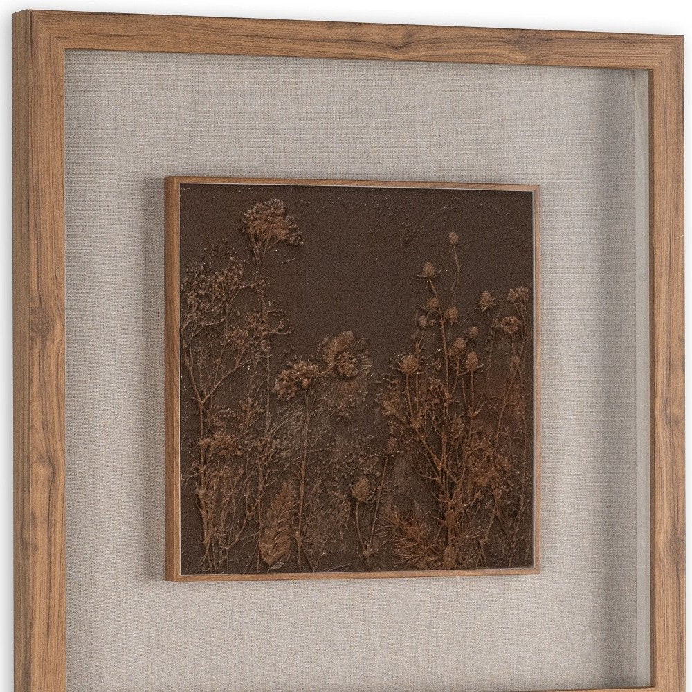 Serenity Garden II Brown Shadowbox Textual Art Wall Art HomeRoots