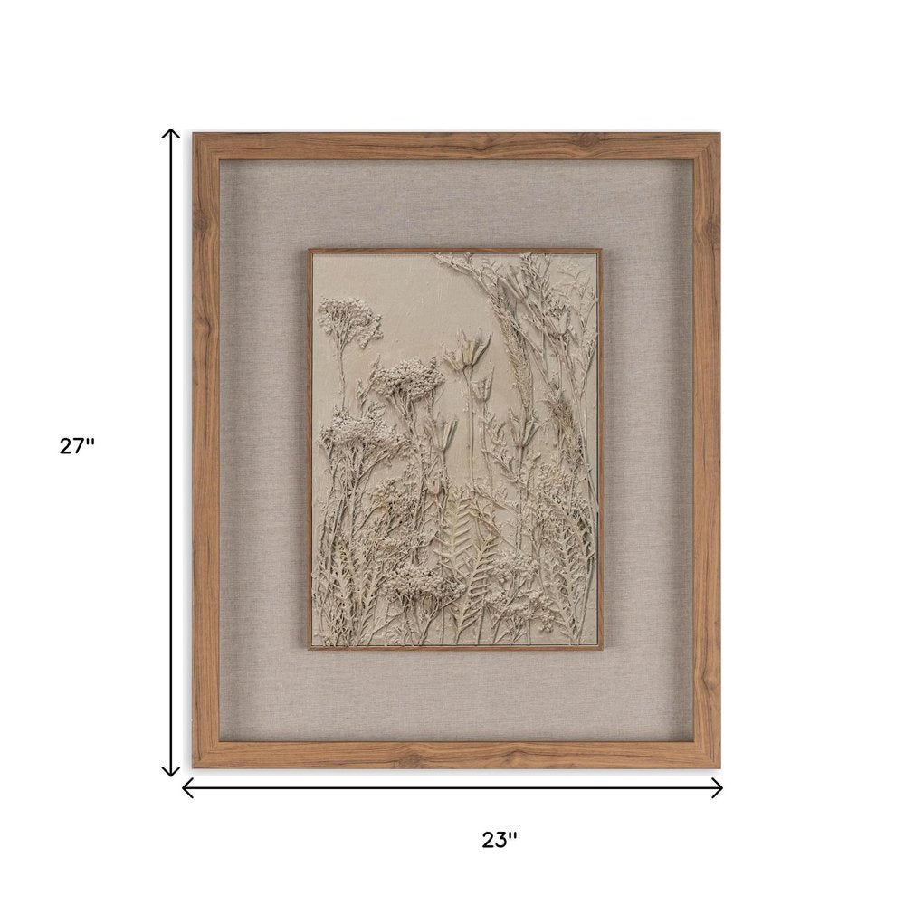 Enchanted Garden I Brown Shadowbox Textual Art Wall Art HomeRoots