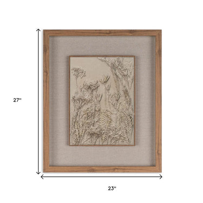 Enchanted Garden I Brown Shadowbox Textual Art Wall Art HomeRoots