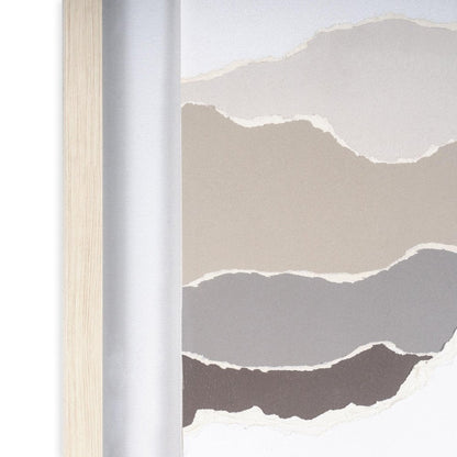 Torn Terrain II Light Brown Shadowbox Minimalistic Wall Art HomeRoots