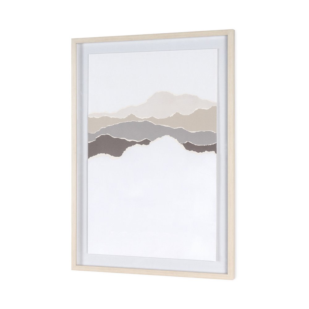 Torn Terrain II Light Brown Shadowbox Minimalistic Wall Art — view 6
