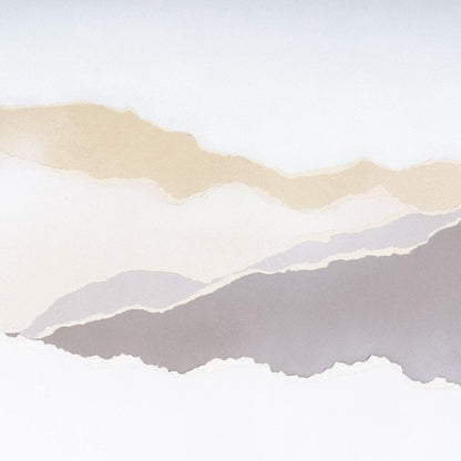 Veiled Vista I Light Brown Shadowbox Minimalistic Wall Art HomeRoots