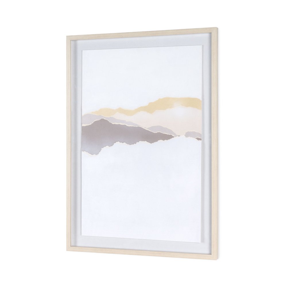 Veiled Vista I Light Brown Shadowbox Minimalistic Wall Art — view 7